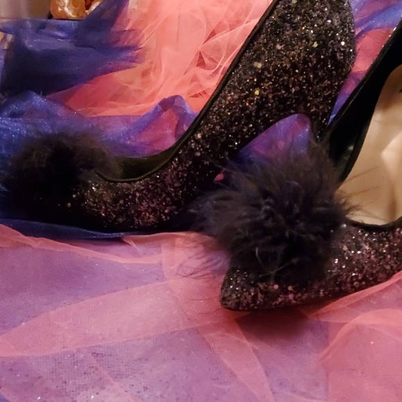 Mix no.6 glitter and feather pump - Picture 5 of 5
